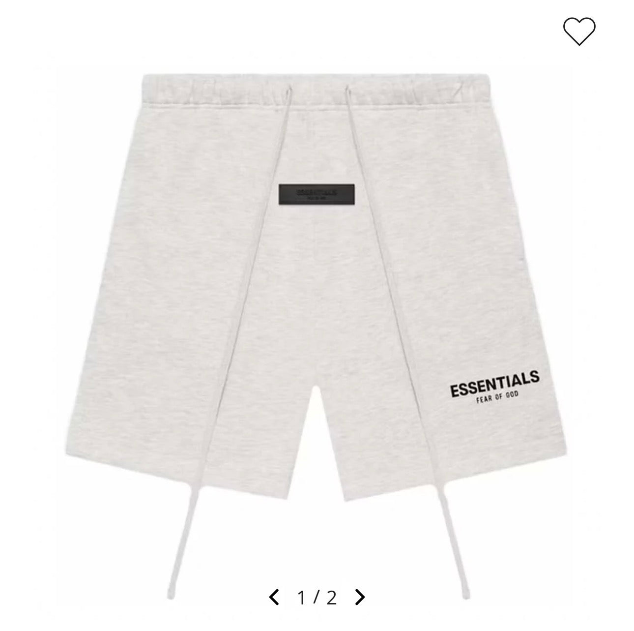 Essentials Signature Hoodie & Shorts Set – Light Heather