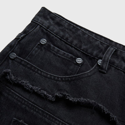 Reconstructed Panel Denim Jeans