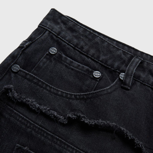 Reconstructed Panel Denim Jeans