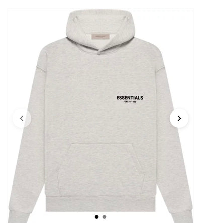 Essentials Signature Hoodie & Shorts Set – Light Heather