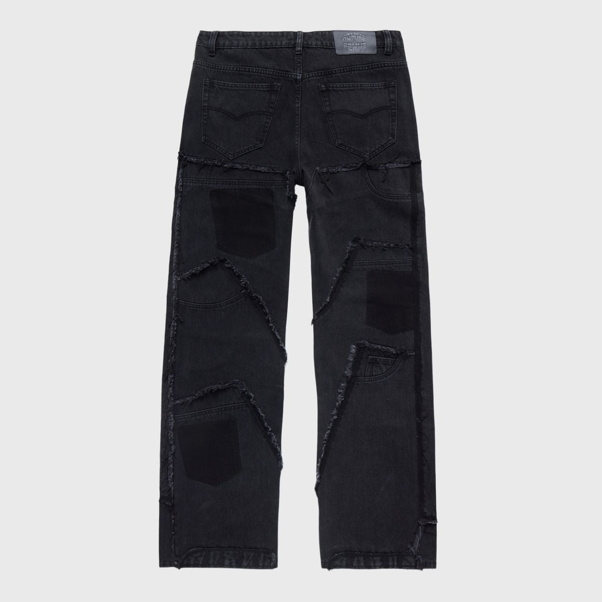 Reconstructed Panel Denim Jeans