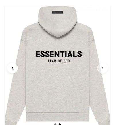 Essentials Signature Hoodie & Shorts Set – Light Heather