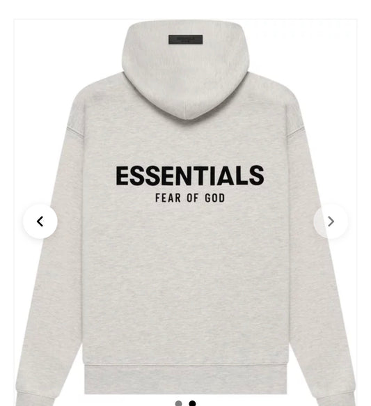 Essentials Signature Hoodie & Shorts Set – Light Heather