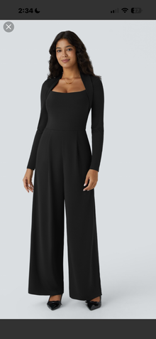 Easy Peezy Wide-Leg Jumpsuit – Black
