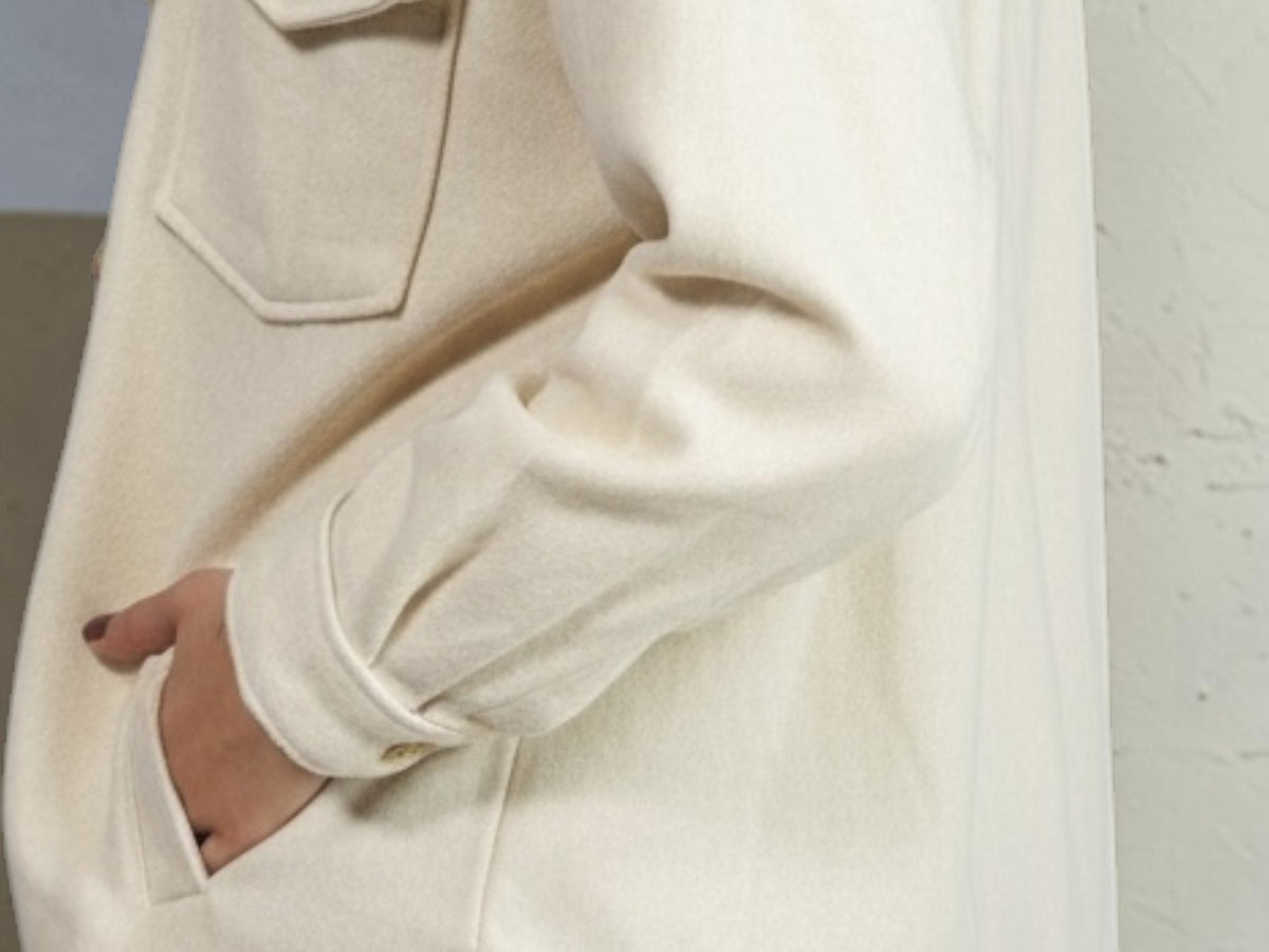 Member's Mark Cream Lined Shacket – XL