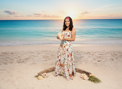 Coastal Summer Set – Shell Print Two Piece