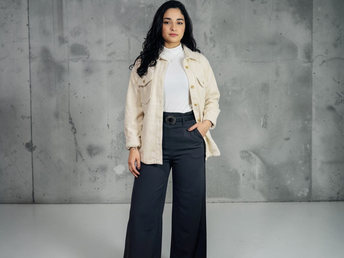 Member's Mark Cream Lined Shacket – XL